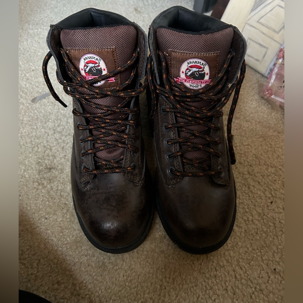 New Brahma steel toe work boots